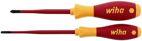 Wiha 32189 Insulated Screwdrivers Slim No.2 and 4.5, 2-Piece Set