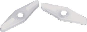 CRL WSC375-XCP100 CRL White Nylon Double Flush Screen Clips - Bulk - Pack of 100