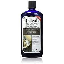 Dr. Teal's Epsom Salt Foaming Bath Variety Gift Set (3 Pack, 102Oz Total) - Ginger & Clay, Cool Vapor, & Charcoal & Hawaiian Black Lava Salt - Essential Oils Relieve Daily Stress & Relax The Mind #TOP2