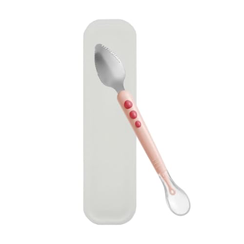 YNPQTDS Cucharas Para Alimentación | Raspador Dentado De Agarre Cómodo | Cucharas De Comida Para Niños Entrenamiento De Alimentación | Para Purés Fruta, Hogar, Escuela, Guardería, Viajes, Camping,