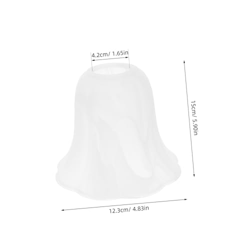 Pantalla de lámpara de vidrio esmerilado para sustitución de tulipas en lámparas de pared 3