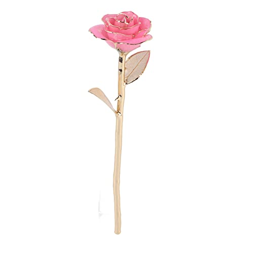 Listado de Rosa oro los mejores 5. 50 ZIZEV Decoración de Chapada en Oro Rosa de Oro de 24 Quilates Regalos de Hojas Doradas Caja de de Hojas Rosadas Muebles Presenta Caja de Caja Sorpresa Recubierta