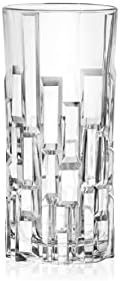RCR 27438020006 Etna Hi-Ball Tumblers, Finest Luxion Crystal, Dishwasher Safe, Set of 6, 340 ml, Perfect for New Homeowners or Dinner Parties