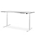Produktbild WRK21® PRO Elektronisch höhenverstellbarer Schreibtisch, Holz, Premium Weiß-Aluminium/Weiß matt, 180 x 80 x 63,5-128 cm