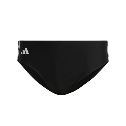 adidas Herren Classic 3-Stripes Swim Trunks, Black/White, S-M