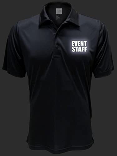 Conspiracy Tee Smart People Clothing Event Staff Polo Reflective Design,Performance Polo w/Moisture Wicking Technology3