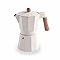 Lacor - 62096 - Cafetière italienne Trento White, Cafetière Express, Fonte d'aluminium, Convient Lacor - 62096 - Cafetière italienne Trento White, Cafetière Express, Fonte d'aluminium, Convient