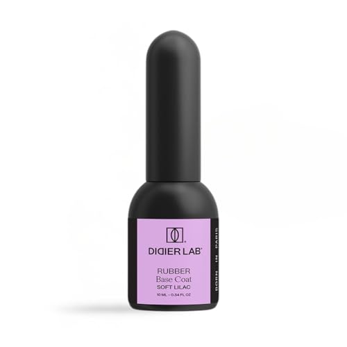DIDIER LAB - Premium Base Rubber para Uñas Soft Lilac - Libre de HEMA y TPO - UV LED Esmalte Semipermanente Lila - Base Coat Pintauñas Gel - Rubber Base Uñas - Pintauñas Permanentes para Lampara -10ml