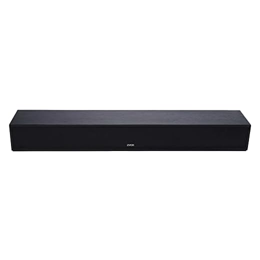 ZVOX AccuVoice 24" Wood TV Speaker with 12 Levels of Voice Boost, AV357 Soundbar TV Speaker, Built-in Hearing Aid Technology Speakers for TV, Sound System for TV, 30-Day in Home Trial - (Black)