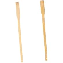 2pcs Bamboo Back Scratcher Stick Extendable for Head Body Massage Long Handle Scratchers for Men Women Seniors
