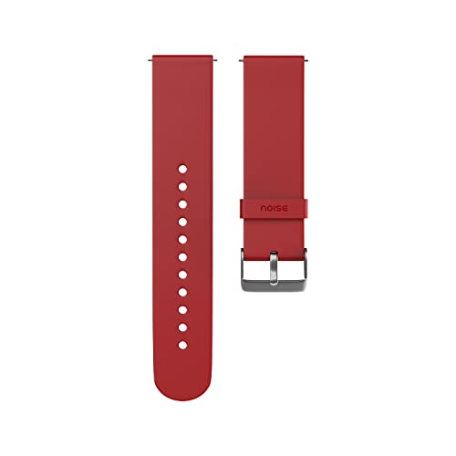 Image of Noise 22mm Silicone Smart Watch Strap Compatible with ColorFit Ultra /Ultra 2, Vision, Caliber, Pro 3, Active /GPS, Buzz, Core, Nav /Nav+, Endure Smartwatch Straps for Men & Women (Rose Red) - by Noise