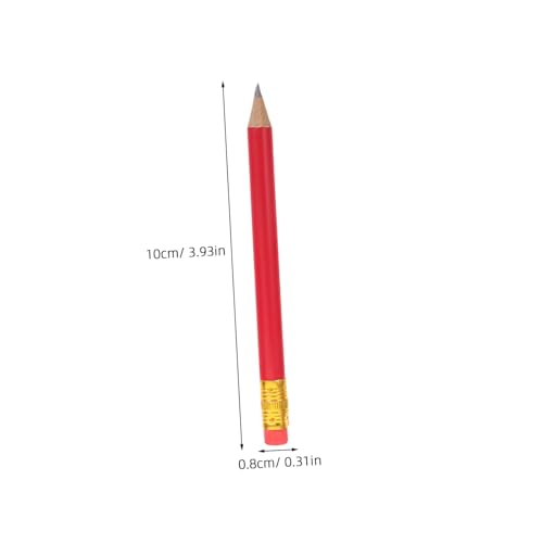 72 lápices rojo HB con borrador para escribir y dibujar miniatura 2