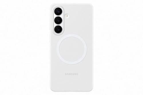 Image of Samsung Galaxy S26+ Silicone Magnet Phone Case, Soft-Touch, Durable Grip, Great Feel, White
