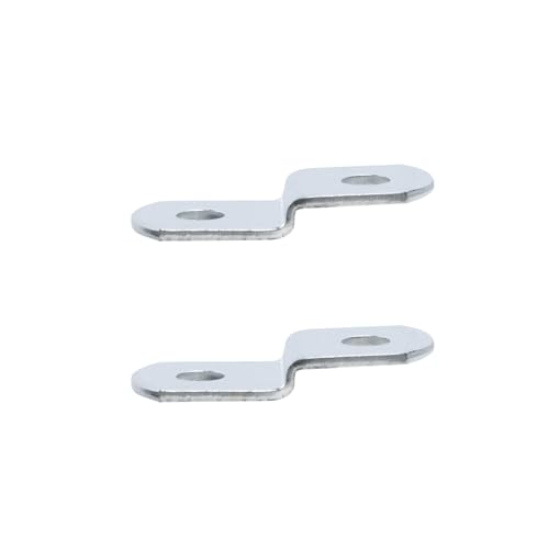 Image of T Tulead 20PCS Canvas Offset Clips for Picture Framing, Double Hole Canvas Clips 1 /9 inch Iron Offset Mounting Clips Framing Tools, Include Screws