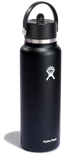 Hydro Flask 40 OZ Wide Flex Straw Cap Black