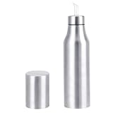Atyhao Dozownik oliwy z oliwek ze stali nierdzewnej 304 pyłoszczelny szczelny dozownik butelki na ocet olej garnek narzędzia kuchenne butelka na olej i ocet (1000 ml)