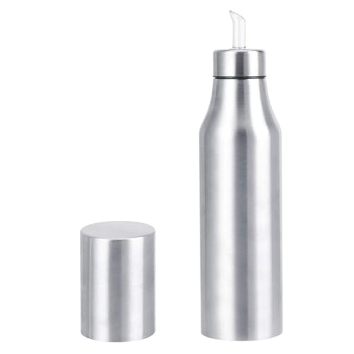 Atyhao Dozownik oliwy z oliwek ze stali nierdzewnej 304 pyłoszczelny szczelny dozownik butelki na ocet olej garnek narzędzia kuchenne butelka na olej i ocet (1000 ml)