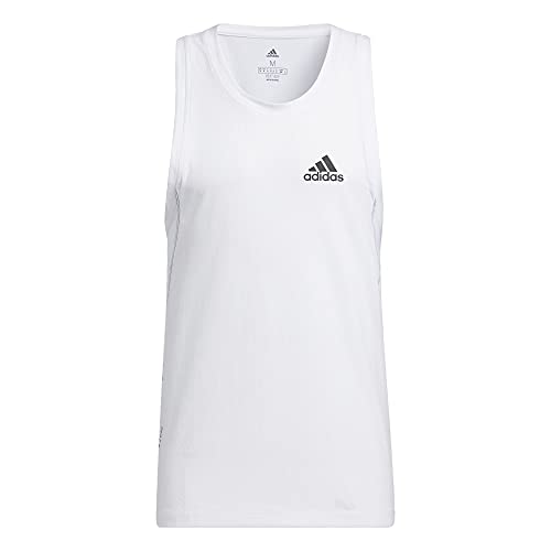Amazon.com: adidas Men's Heat.RDY Warrior Woven White Tank TOP