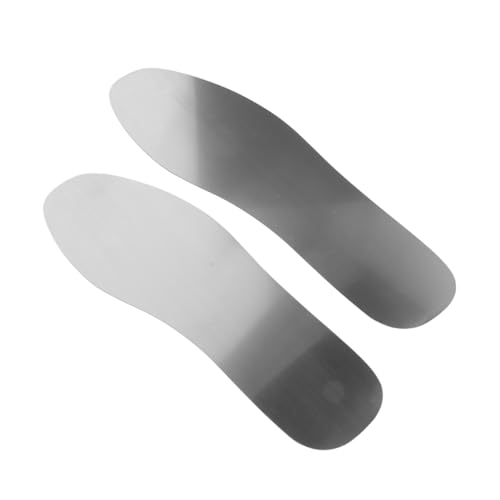 minkissy 2 piezas Plantillas de Acero Inoxidable para Zapatos Anti-punzón Antideslizantes para Hombres y Mujeres para Botas de Trabajo y Senderismo Protección para Actividades al Aire