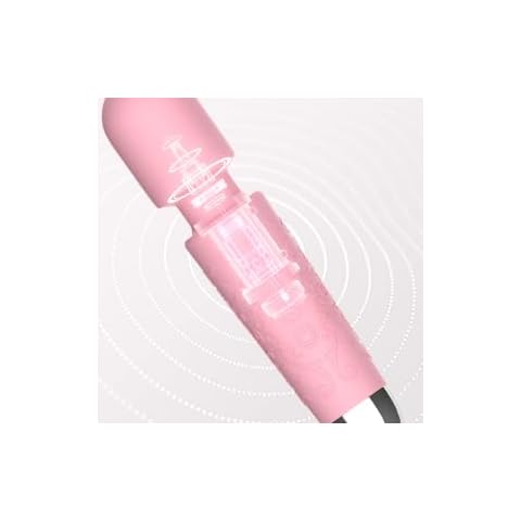 MANFLY Rechargeable Travel Mini Massage Tool, 20 Modes 9 Speeds Handheld Quiet Powerful Muscle Massager, Pink Cover