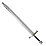 My Other Me - Espada de Guerrero unisex adulto gris de 111 cm con pomo en forma de cabeza de lobo. Un complemento épico para batallas de fantasía o recreaciones históricas