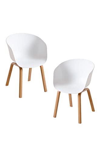 Regalos Miguel - Packs Sillas Comedor - Pack 2 Sillas Hema - Blanco