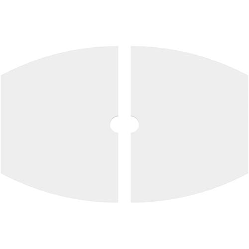Image of Ekena Millwork CMP14X9KY2-01000 Kailey Architectural Grade PVC Contemporary, Two Piece Urethane Ceiling Medallions 14 inchW x 9 3 /8 inchH x 1 inchID x 7 1 /2 inchC x 1 inchP