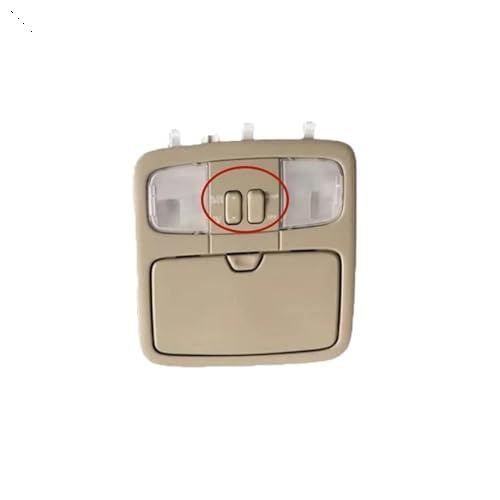 Interior Dome Lamp Cover Reading Light Control for Panel with Sunroof Switch Car Accessories for Toyota for Land for Cruiser Prado LC120 4000 2700(Beige)