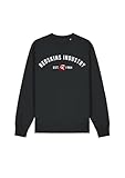 Redskins, Weste, Sweatshirt, (XS bis XL), Erwachsene, Frauen, Männer, Jacke, Hoodie, Pullover, weich, niedlich, warm, Baumwolle, Bedruckt, gemischt, Modell RSFA25SCR3 Black Size L