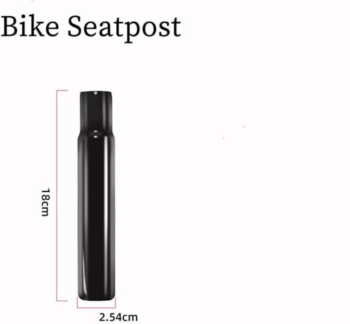 Dofaxgo HSDG4355 Bicycle Seat Post Steel 25.4Mm Tube Children Bike Chair Parts Kids Cycling Black Seat Post Black thumb #2