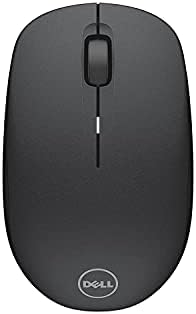 Dell WM126 Wireless Mouse, Optical, 1000 DPI, 3 Buttons,12 months runtime, AA battery, USB receiver, USB Type-A, RF Interface, scrolling wheel, Plug and Play, Black, 0.12 lb