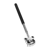 PENIKOKO Teleskopischer Edelstahl Rückenkratzer Panda Form Ausziehbar Kratz Und Massagegerät Für Zuhause Senioren Kinder