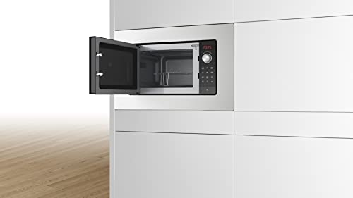 Bosch BEL623MS3, Einbau-Mikrowelle, automatische Kochprogramme, rote LED-Anzeige, Öffnung links seitlich, Grill, LED-Beleuchtung, Stahl 5 Bosch BEL623MS3, Einbau-Mikrowelle, automatische Kochprogramme, rote LED-Anzeige, Öffnung links seitlich, Grill, LED-Beleuchtung, Stahl