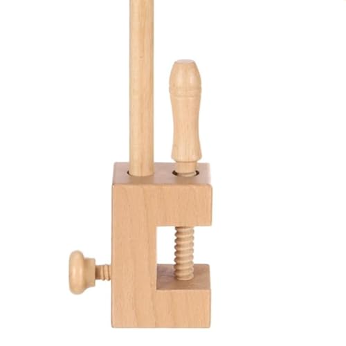Soporte de madera para bastidor de bordado ajustable y giratorio para costura 4