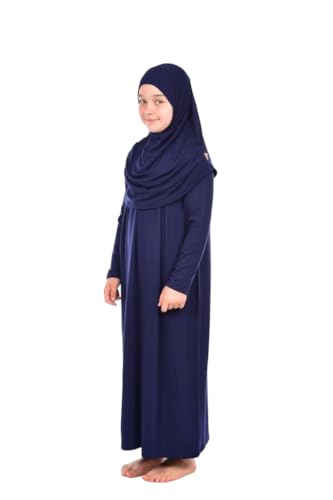 ihvan online Muslim Dress for Girls, Long Sleeve One-Piece Islamic Prayer Dress, Hijab for Kids, Girls Abaya, Islamic Gifts