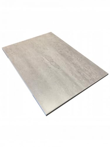 AKKE Plateau De Table pour Table À Manger Cuisine Ou Bureau Rectangulaire Planche De Meuble Béton 60x60 cm