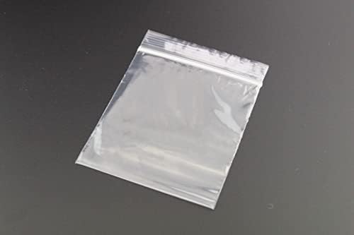 Grip Seal Bags - Self Seal Resealable Food Safe - 3" x 3.25" / 75mm x 80mm - Box of 1000