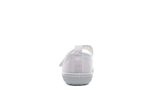 Boy's Girl's White Canvas Mary Jane Flats Fashion Sneakers(Toddler/Little Kid)3
