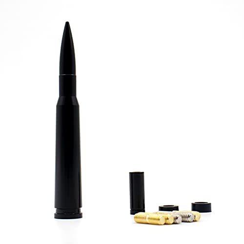 Image of 5.5 inch 50 Cal Bullet Car Truck Antenna Mast Vehicle Short Radio Antenna Replacement for Ford F Series Super Duty Ranger Explorer Dodge RAM 1500 2500 3500 Classic Pickup Trucks