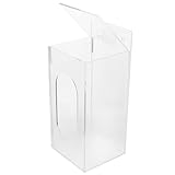 Toyvian Dispensador de Mascarillas y Guantes de Pared Acrílico Transparente Caja Ligera con Diseño Visible Fácil Instalación con Accesorios Incluidos Soporte Compacto para Almacenamiento