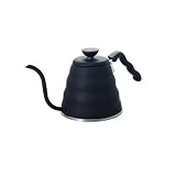 Hario Bouno VBK-120-MB V60 - Hervidor de café con cuello de cisne (1, color negro