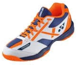 Power Cushion 39 Men Badminton Shoes (SHB39EX) (White/Orange) (us_Footwear_Size_System, Adult, Men, Numeric, Medium, Numeric_7)