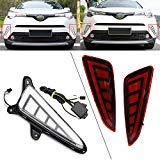 GZYF Daytime Running Light Turn Signal Lamp + Rear Bumper Light Compatible with for Toyota CHR 2018
