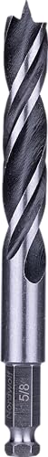 NordWolf 5/8" Brad Point Wood Drill Bit, Double Flutes Design