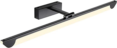 Lampe de miroir salle de bain noire 3000K pour un réveil en douceur
