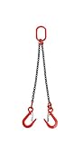 G80 Manganese Steel Lifting Chain Sling, Suspension Ring & Crane Hook, Industrial Iron Chain Lifting Device(1 Leg)