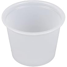 DART P100N 1 Oz Plastic Souffle Portion Cup, Translucent, Pack of 250