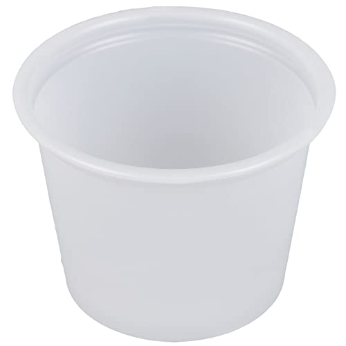 Dart 100PC 1 oz Plastic Souffle Portion Cup, Translucent, 250/Pack