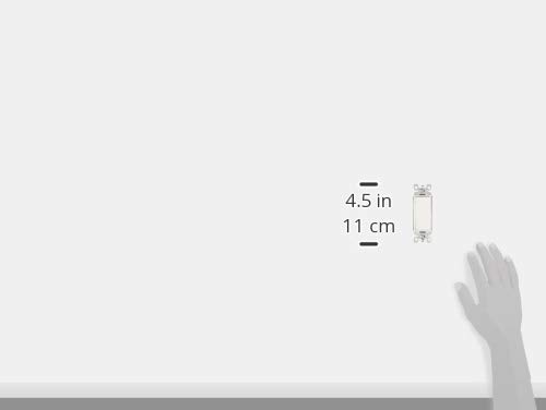 Leviton 5603-2W 15 Amp, 120/277V, Decora Rocker 3-Way Ac Quiet Switch, Residential Grade, Grounding, 10 Pack, White #TOP4