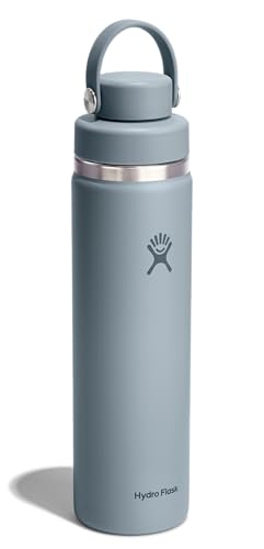 Image of Hydro Flask Water Bottle - Insulated Stainless Steel - Wide Mouth Flex Chug Lid, Non Spill, Leakproof in 24 Oz Shale Gray